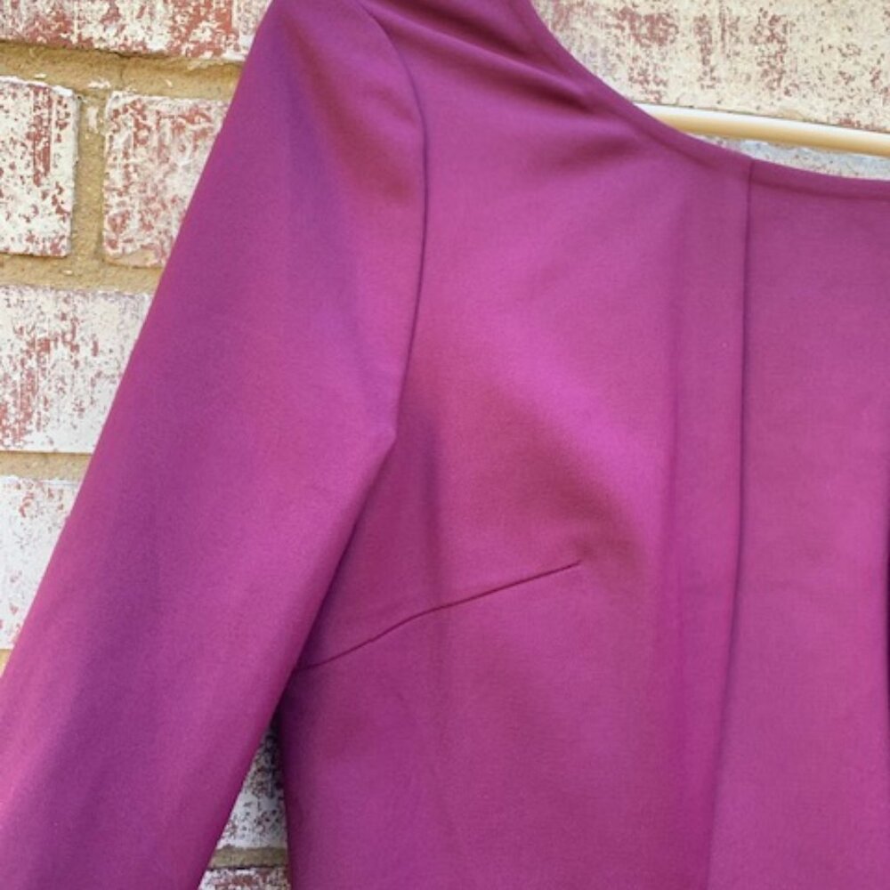 Flavio Castellani Back V Neckline Mink Wool dress NWT - Picture 3 of 15